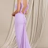 Flute | Lilac Bodycon Maxi Dress With Ruched Ruffled Back 2 Flute | Lilac Bodycon Maxi Dress With Ruched Ruffled Back -Dress Shop WB CL128443098 FluteLilacBodyconMaxiDressWithRuchedRuffledBack4