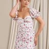 Freshly Picked | Pink Floral Puff-Sleeved Corset Mini Dress 1 Freshly Picked | Pink Floral Puff-Sleeved Corset Mini Dress -Dress Shop WB CL128479147 FreshlyPicked PinkFloral1