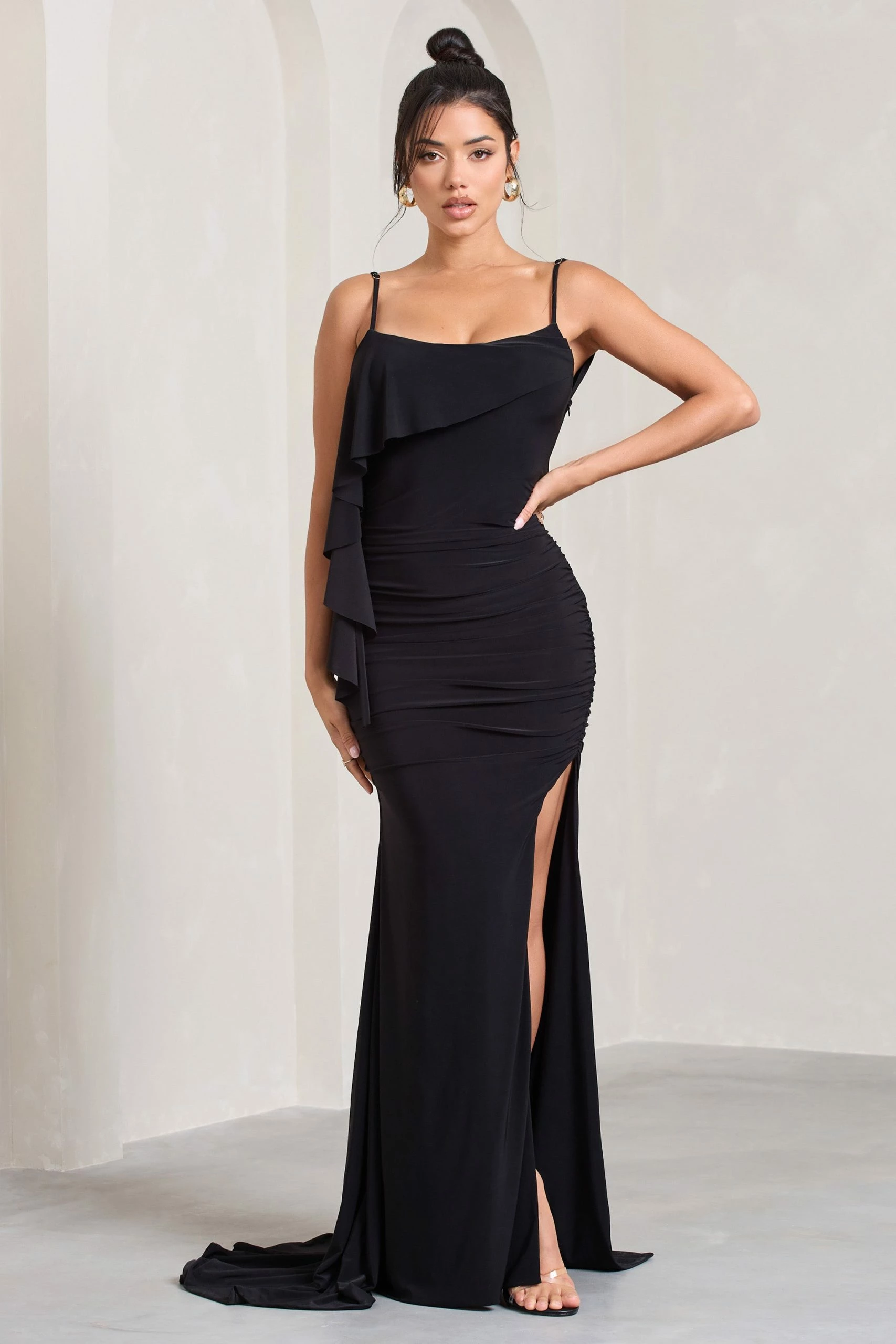 In Whispers | Black Split Maxi Dress 7 In Whispers | Black Split Maxi Dress - Image 5