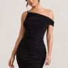 Front Page | Black Ruched Asymmetric Bodycon Mini Dress -Dress Shop WB CL128876002 FrontPage BlackRuchedAsymmetricBodyconMiniDress0
