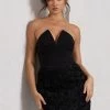 Maya | Black Floral Mesh Strapless Mini Dress 1 Maya | Black Floral Mesh Strapless Mini Dress -Dress Shop WB CL128964002 MayaBlackFloralMeshStraplessMiniDress2