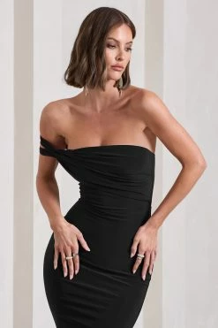 Eviana | Black Bodycon Sleeveless Twist Midi Dress 9 Eviana | Black Bodycon Sleeveless Twist Midi Dress -Dress Shop WB CL129802102 EvianaBlackBodyconSleevelessTwistMidiDress82