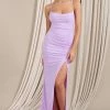 Future Love | Lilac Ruched Cowl Maxi Dress With Thigh Split -Dress Shop WB HR CL127177033 FutureLoveLilacRuchedCowlMaxiDressWithThighSplit3